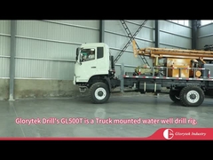 GL500T ट्रक पर लगा पानी का कुआँ ड्रिल रिग