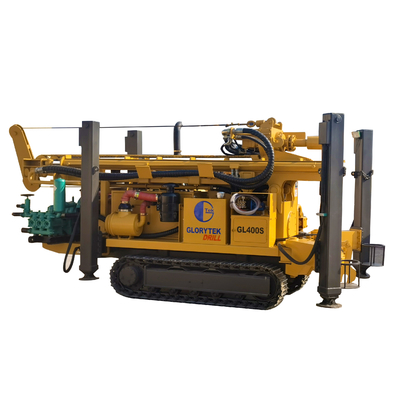 हार्ड रॉक 400 मीटर वाटर वेल ड्रिल रिग मशीन 30-170rpm रोटरी स्पीड