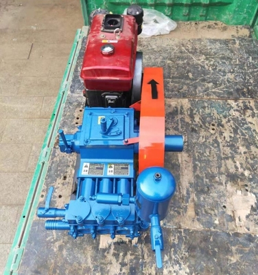 डीजल इंजन के साथ BW160 ड्रिल मड पंप 7.7kw क्षैतिज तीन सिलेंडर प्रकार
