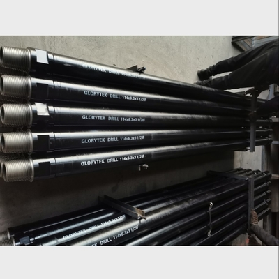 1.5/3/4.5/6 मीटर वाटर वेल ड्रिल रॉड 114mm डायमीटर 3 1/2 अगर थ्रेड के साथ