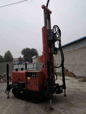 बोरहोल GL-180R 180 मीटर वाटर वेल ड्रिल रिग फुल हाइड्रोलिक रबर क्रॉलर