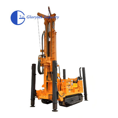 बोरहोल वॉटर वेल ड्रिल/ड्रिलिंग रिग के लिए 800 मीटर स्टील क्रॉलर प्रकार GL800S