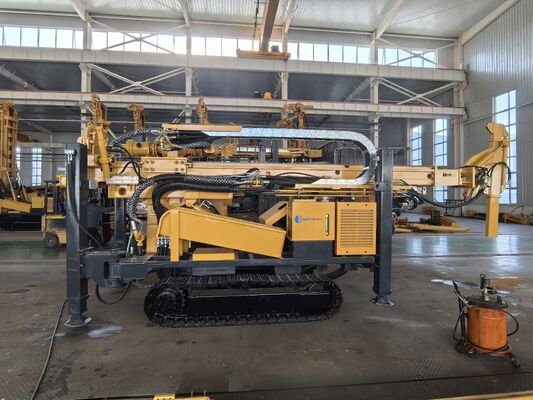 पूर्ण हाइड्रोलिक आरसी ड्रिलिंग उपकरण, शीर्ष हथौड़ा ड्रिलिंग रिग 300 मीटर गहराई