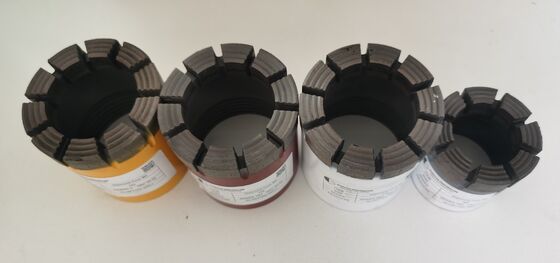 खनन अन्वेषण के लिए लंबी जीवनकाल वाली फुल-स्पेसिफिकेशन BQ/NQ/HQ/PQ वायरलाइन कोरिंग डायमंड कोर बिट्स