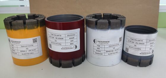 खनन अन्वेषण के लिए लंबी जीवनकाल वाली फुल-स्पेसिफिकेशन BQ/NQ/HQ/PQ वायरलाइन कोरिंग डायमंड कोर बिट्स