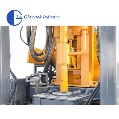 जीएल180आर रबर क्रॉलर वॉटर वेल ड्रिल रिग, 180 मीटर गहराई और जियोथर्मल बोरहोल ड्रिलिंग के लिए हाइड्रोलिक टॉप ड्राइव के साथ