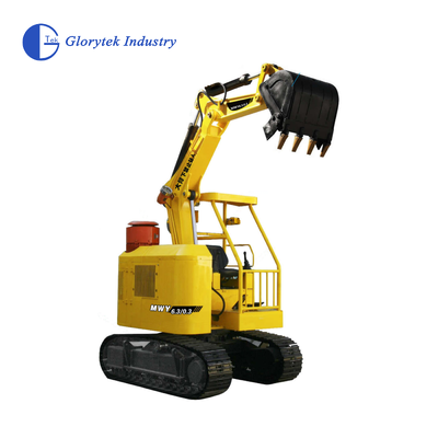 6.3T भूमिगत खनन उत्खनन (660V/1140V) 0.3m3 बाल्टी, 40kN खुदाई बल, हाइड्रोलिक ब्रेकर विकल्प के साथ कॉम्पैक्ट ट्रैक लोडर